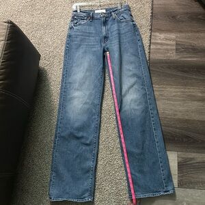 MOTHER Women's Straight Leg Jeans in Light Blue